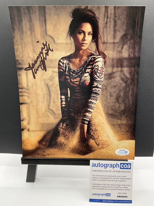 Jasmine Curtis-Smith Sexy signed 8x10 ACOA Sand