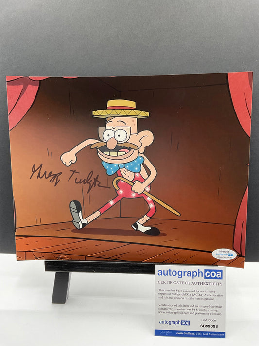 Gregg Turkington Gravity Falls signed 8x10 ACOA Animated