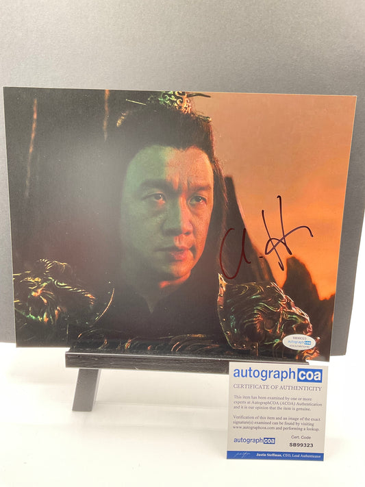 Chin Han Mortal Kombat signed 8x10 ACOA