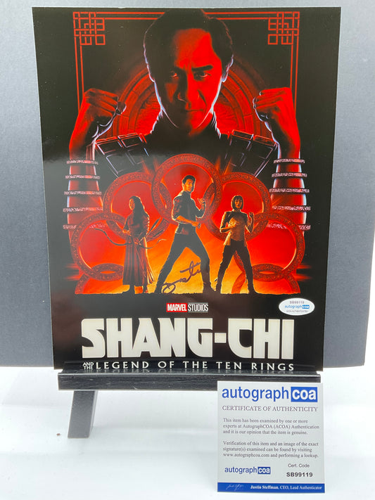 Destin Daniel Cretton Shang-Chi and the Legends of the Ten Rings signed 8x10 ACOA