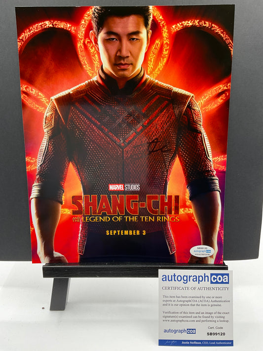 Destin Daniel Cretton Shang-Chi and the Legends of the Ten Rings signed 8x10 ACOA