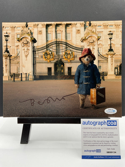 Ben Whishaw Paddington signed 8x10 ACOA