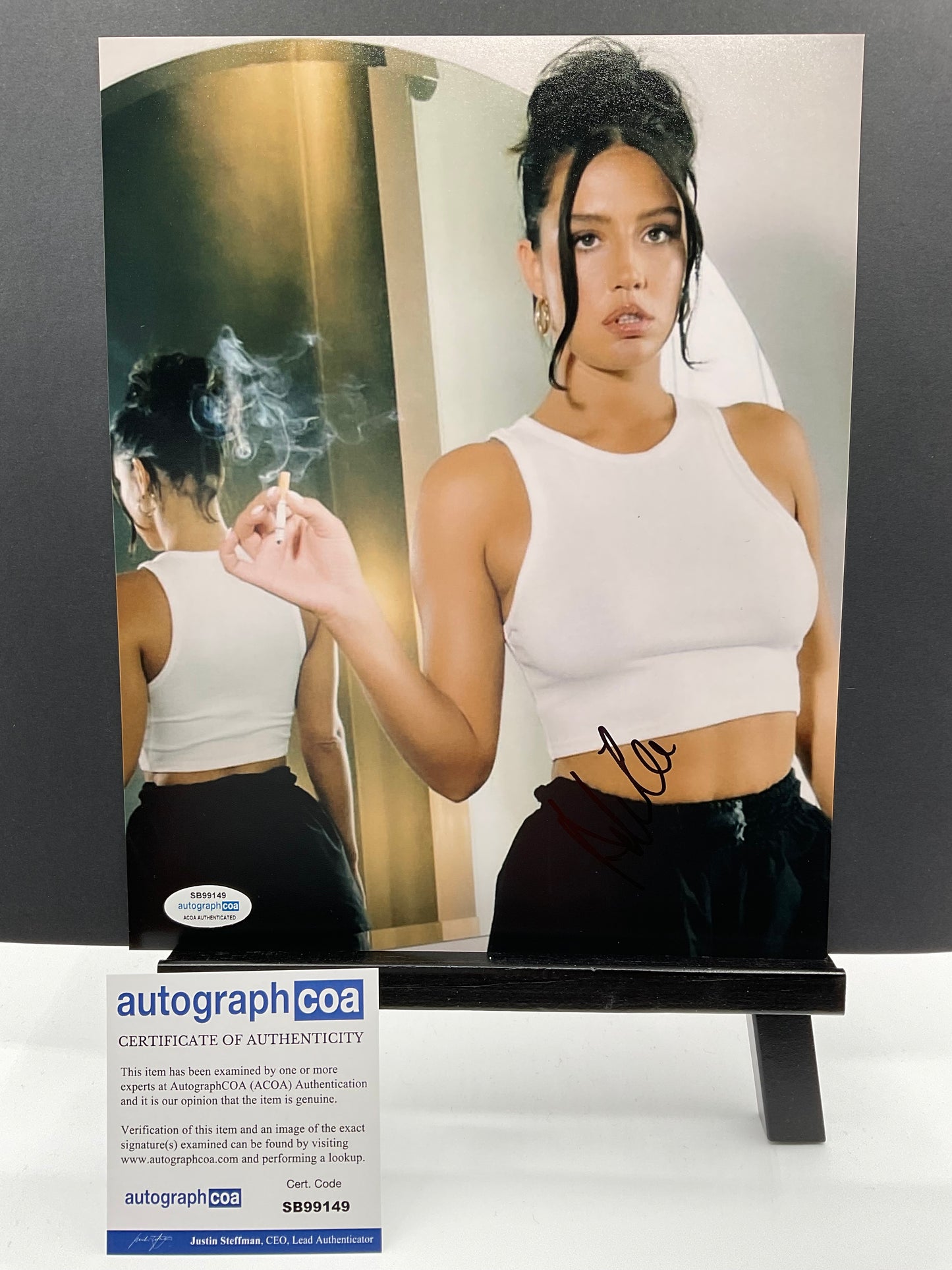 Adele Exarchopoulos Smoking Sexy signed 8x10 ACOA