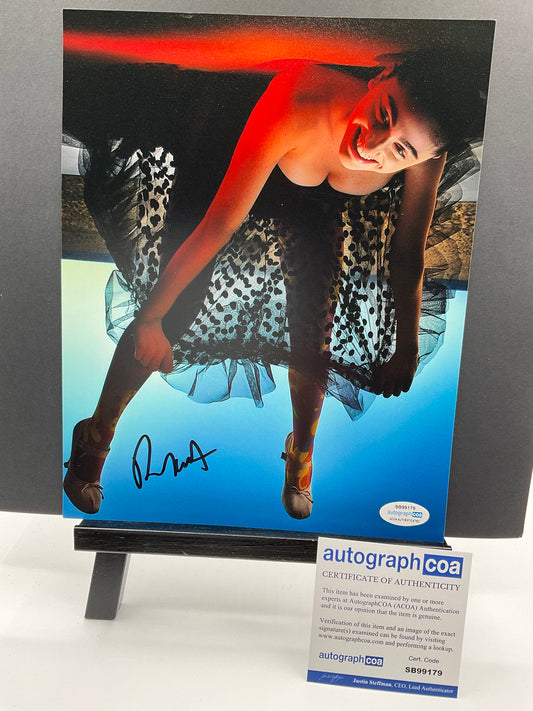 Rachel Sennott Sexy dress signed 8x10 ACOA