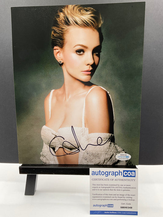 Carey Mulligan Sexy Drive signed 8x10 ACOA