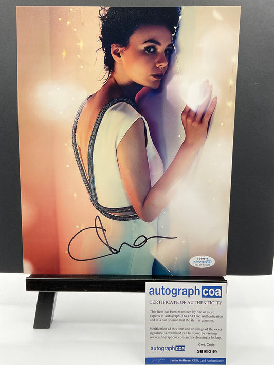 Carey Mulligan Photo Shoot signed 8x10 ACOA Drive