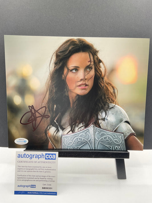 Jaimie Alexander Thor signed 8x10 ACOA Marvel Sif