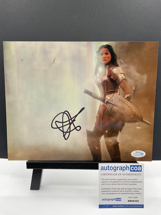 Jaimie Alexander Thor signed 8x10 ACOA Marvel Sif