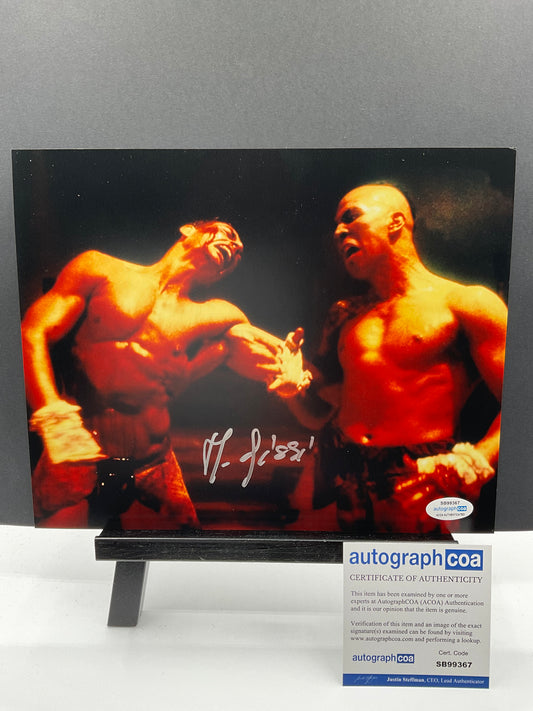 Michel Qissi Kickboxer signed 8x10 ACOA Tong Po