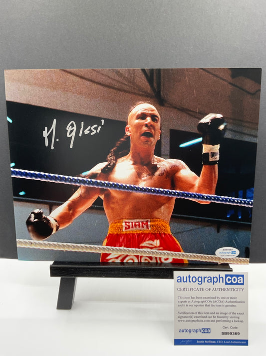 Michel Qissi Kickboxer signed 8x10 ACOA Tong Po