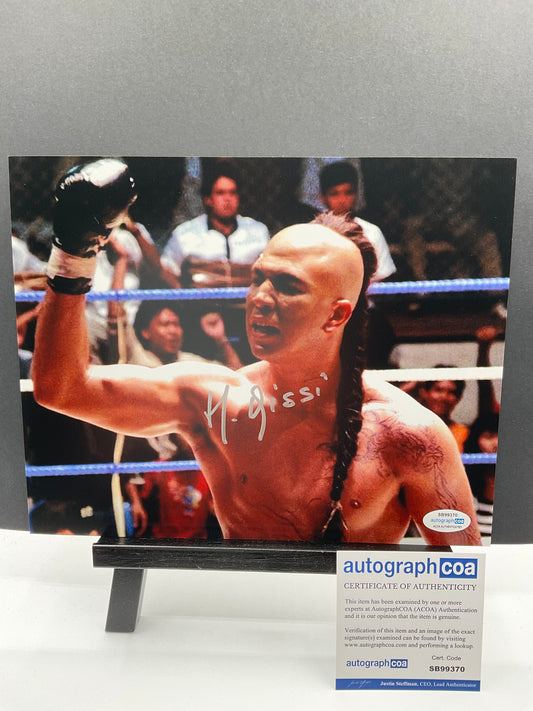 Michel Qissi Kickboxer signed 8x10 ACOA Tong Po