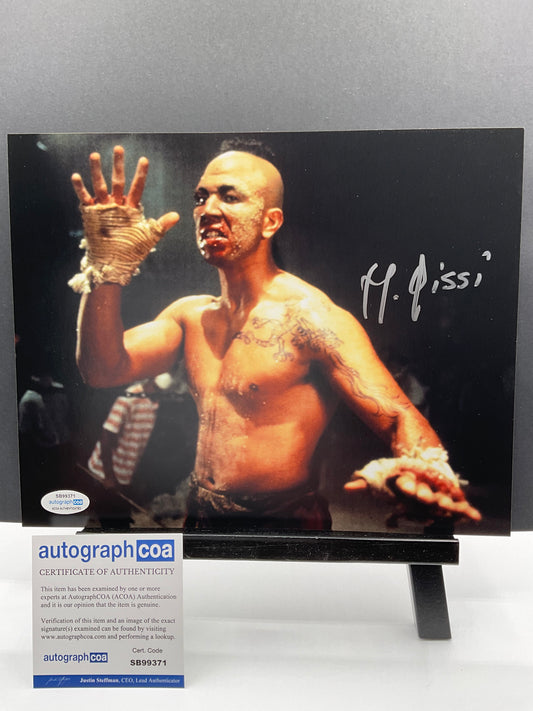 Michel Qissi Kickboxer signed 8x10 ACOA Tong Po