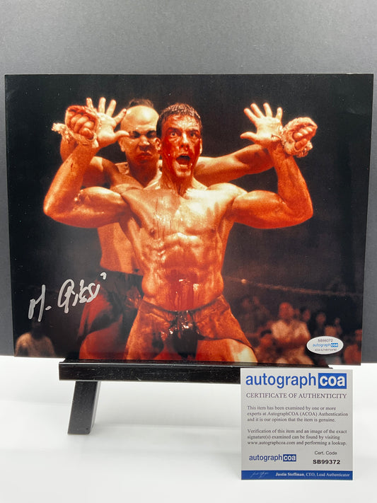 Michel Qissi Kickboxer signed 8x10 ACOA Tong Po