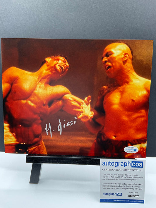 Michel Qissi Kickboxer signed 8x10 ACOA Tong Po