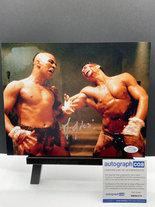 Michel Qissi Kickboxer signed 8x10 ACOA Tong Po