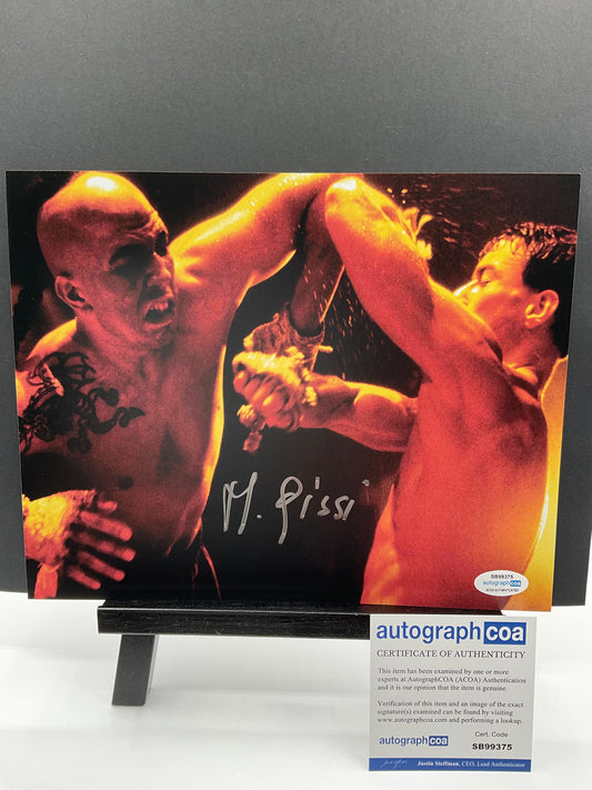 Michel Qissi Kickboxer signed 8x10 ACOA Tong Po