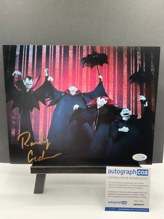 Randy Crenshaw The Nightmare Before Christmas signed 8x10 ACOA