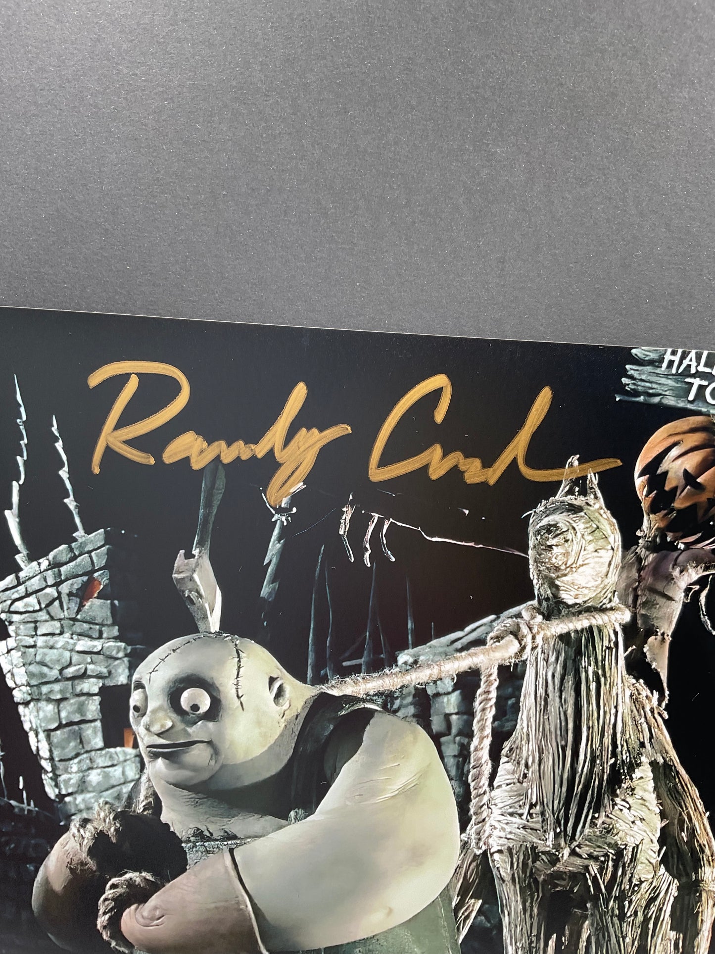 Randy Crenshaw The Nightmare Before Christmas signed 8x10 ACOA