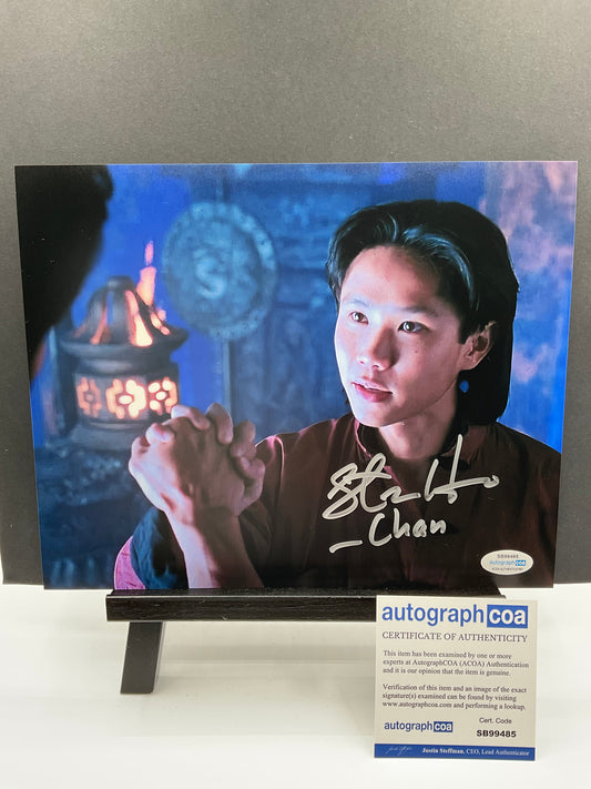 Steven Ho Mortal Kombat signed 8x10 ACOA Chan Inscription