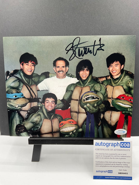 Steven Ho Teenage Mutant Ninja Turtles signed 8x10 ACOA