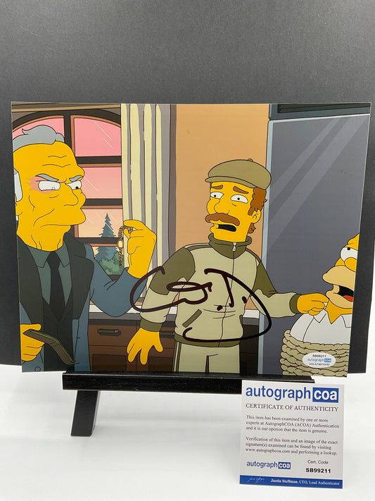 Chris O'Dowd Simpsons signed 8x10 ACOA animated