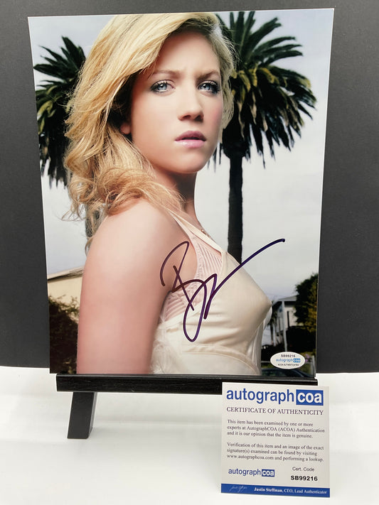 Brittany Snow Photo Shoot signed 8x10 ACOA