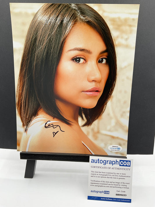 Natalia Del Riego Head Shot signed 8x10 ACOA