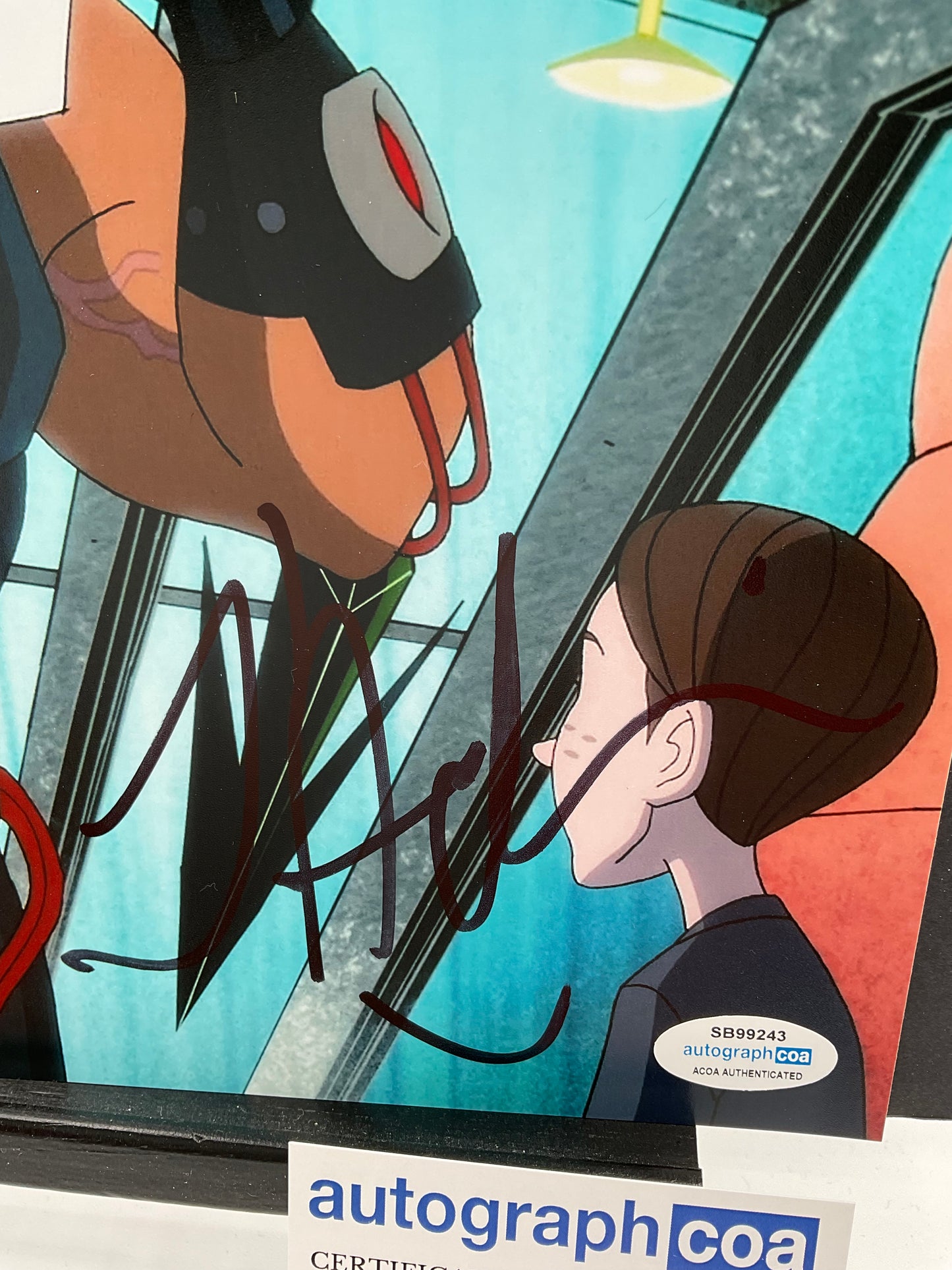James Adomian Harley Quinn Bane signed 8x10 ACOA animated