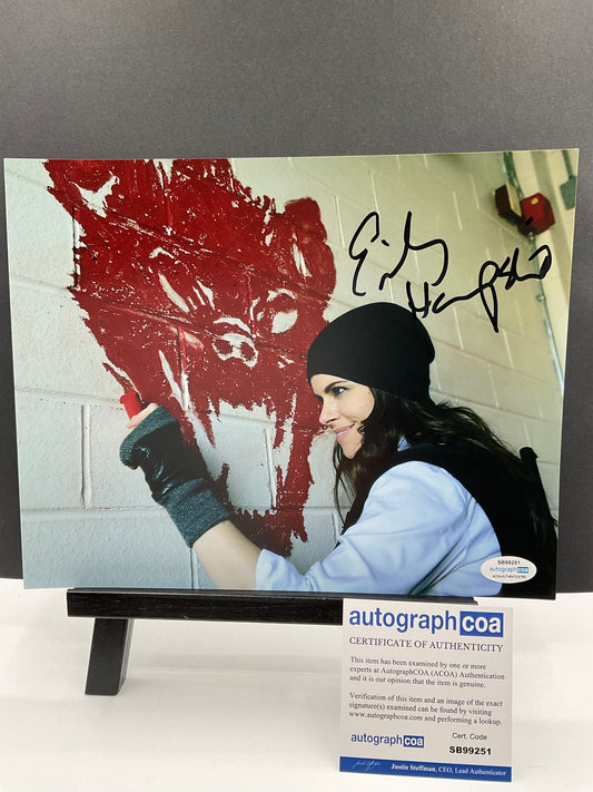 Emily Hampshire 12 Monkeys signed 8x10 ACOA