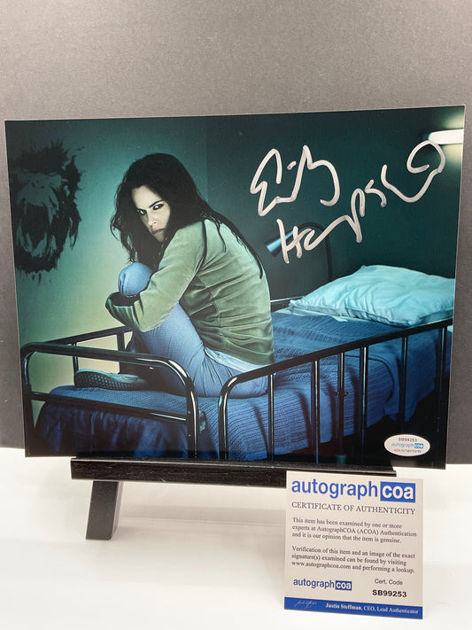 Emily Hampshire 12 Monkeys signed 8x10 ACOA