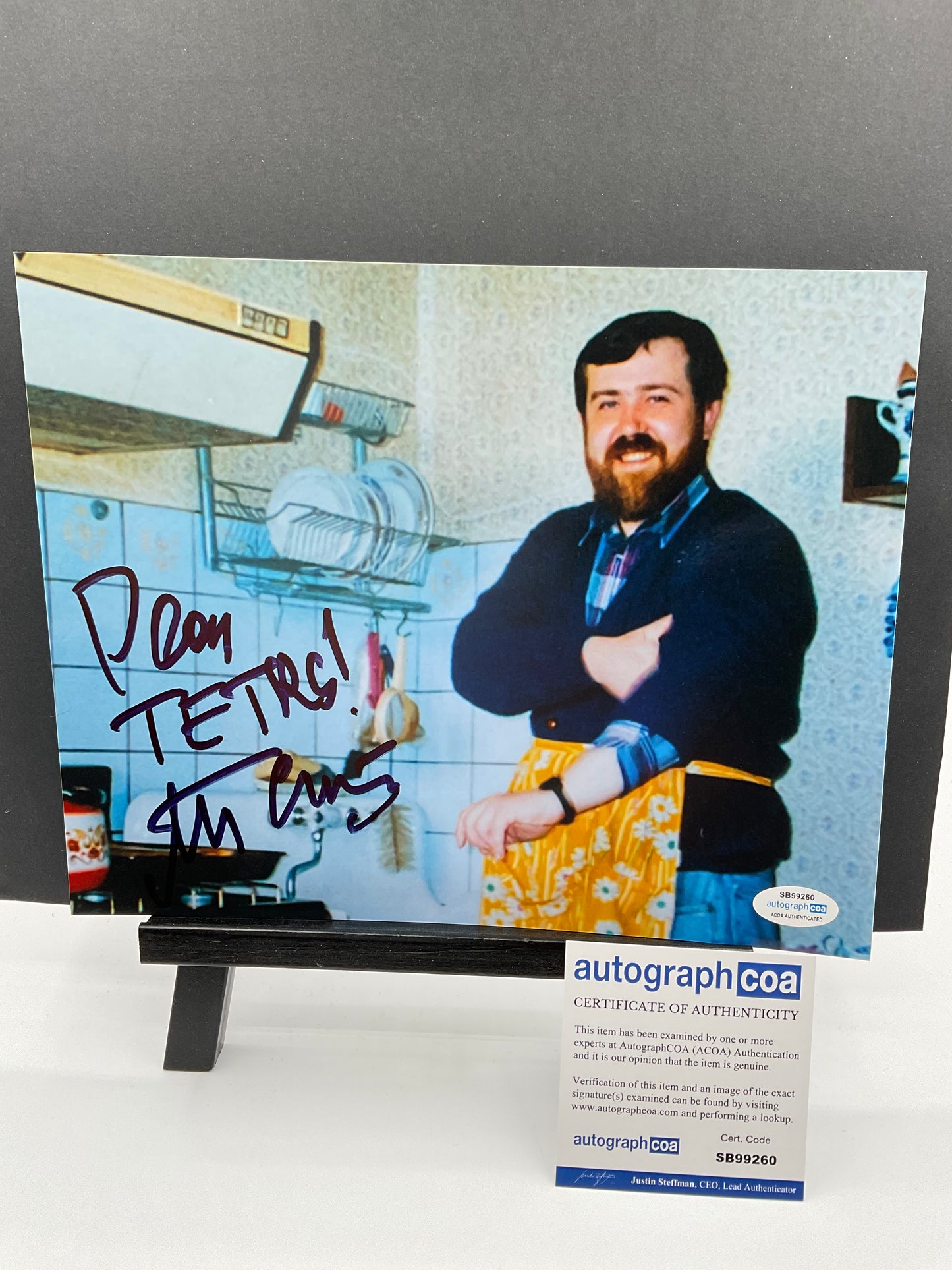 Alexey Pajitnov Tetris creator signed 8x10 ACOA Video Games Inscription