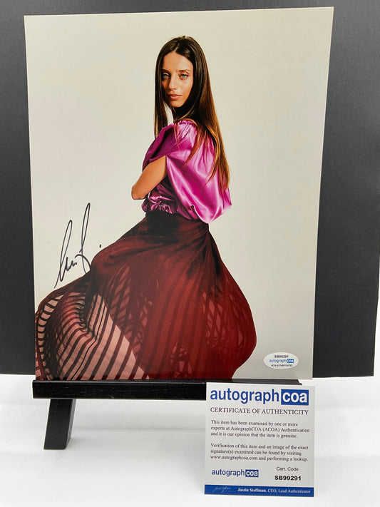 Angela Sarafyan Photo Shoot signed 8x10 ACOA