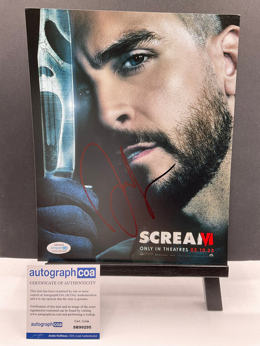 Josh Segarra Scream 6 signed 8x10 ACOA