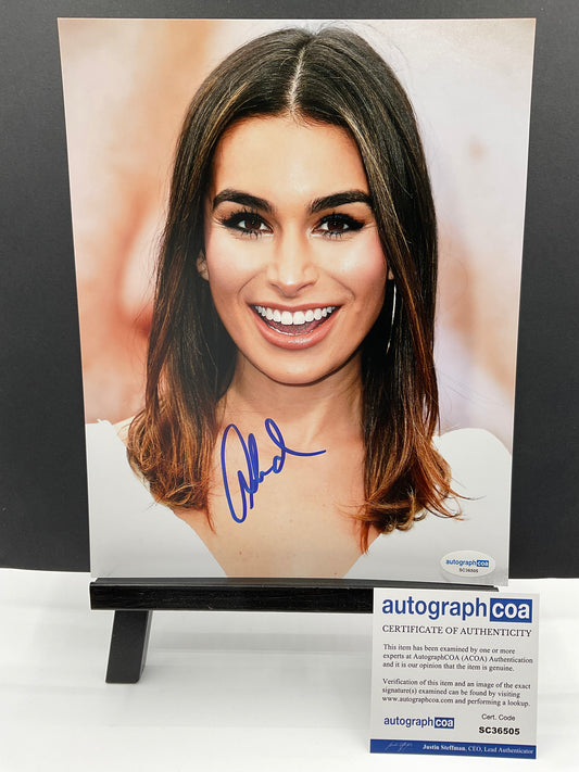 Ashley Iaconetti Photo Shoot Head Shot signed 8x10 ACOA