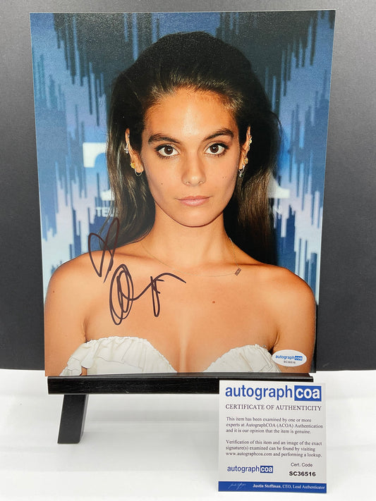 Caitlin Stasey Head Shot signed 8x10 ACOA Sexy