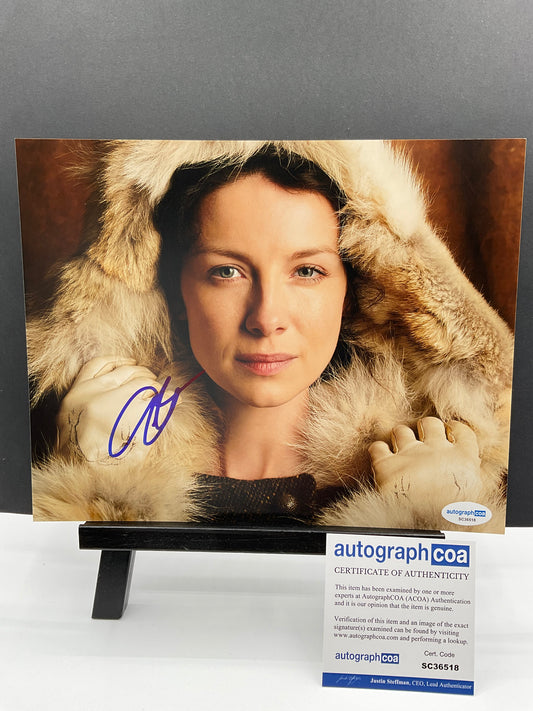 Caitriona Balfe Outlander signed 8x10 ACOA