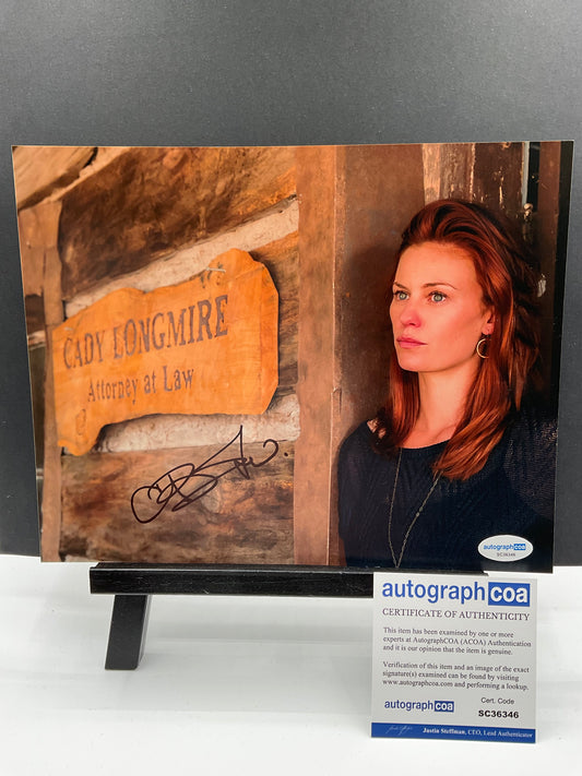 Cassidy Freeman Longmire signed 8x10 ACOA