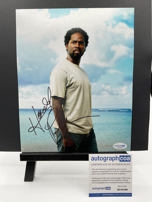 Harold Perrineau Lost signed photo 8x10 ACOA