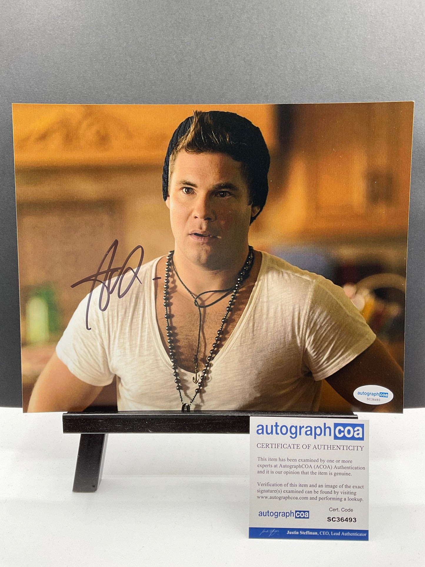 Adam Devine The Righteous Gemstones signed photo 8x10 ACOA