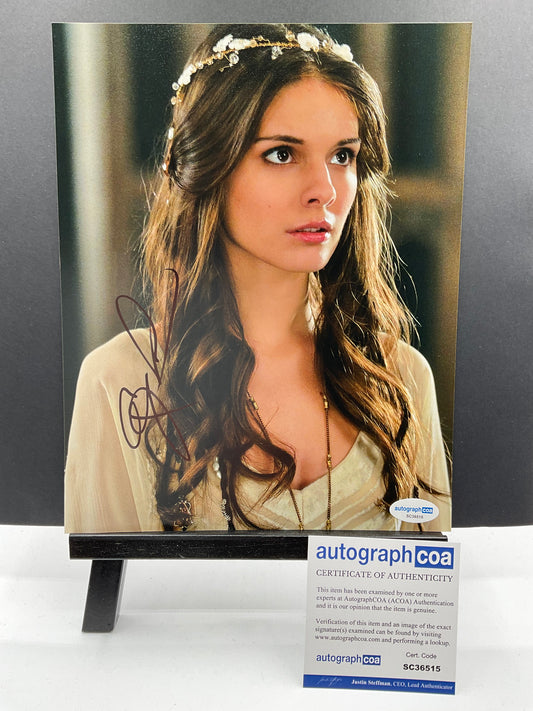 Caitlin Stasey Reign signed photo 8x10 ACOA