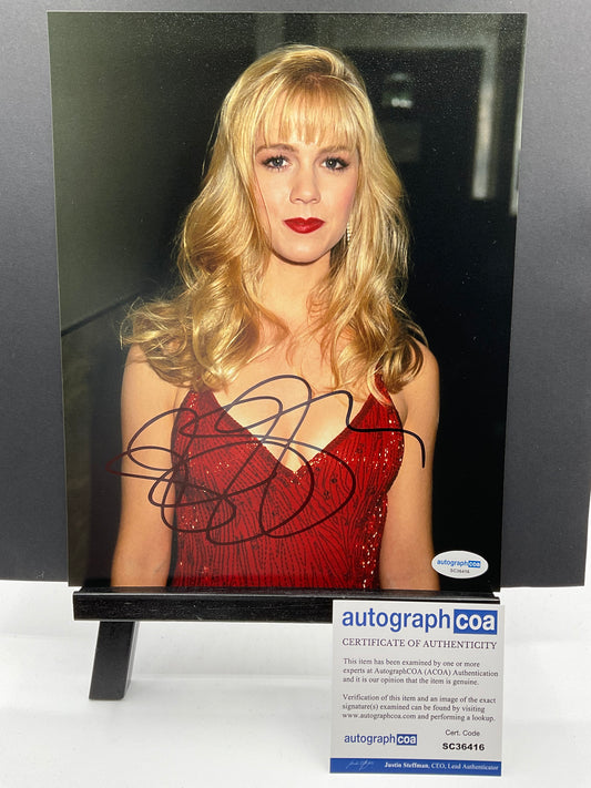 Jennie Garth Beverly Hills 90210 signed photo 8x10 ACOA