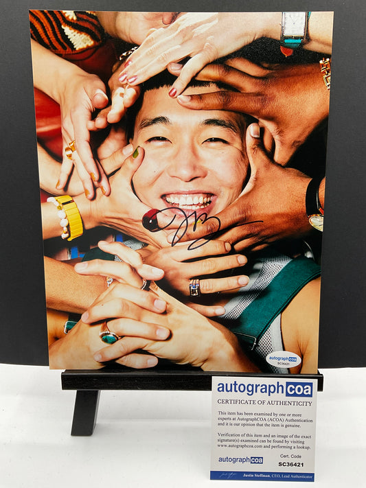 Joel Kim Booster Comedy Hands signed photo 8x10 ACOA