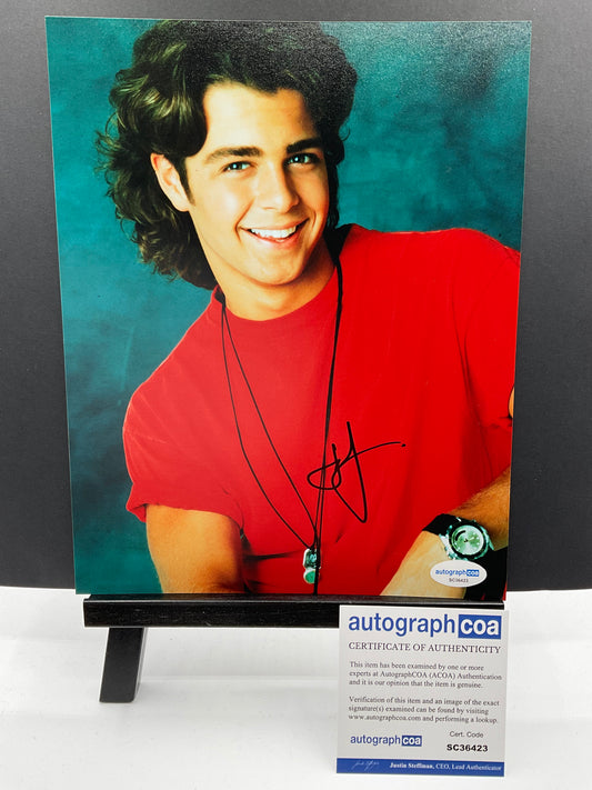 Joey Lawrence Blossom signed photo 8x10 ACOA