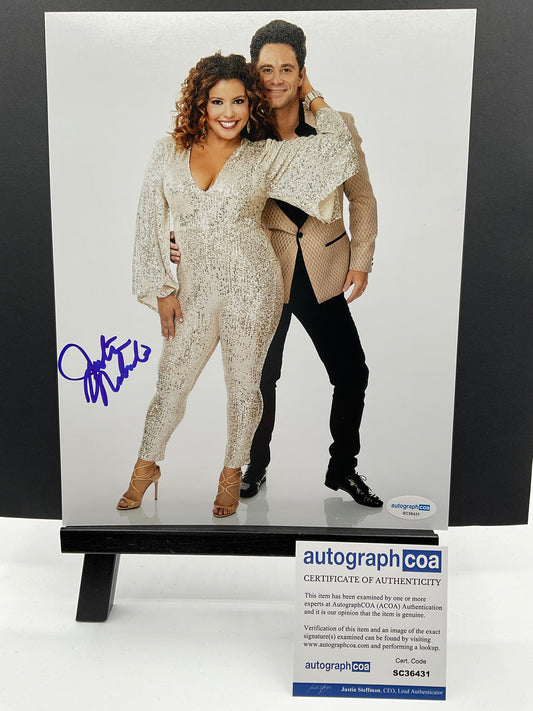 Justina Machado Dancing with the Stars signed photo 8x10 ACOA