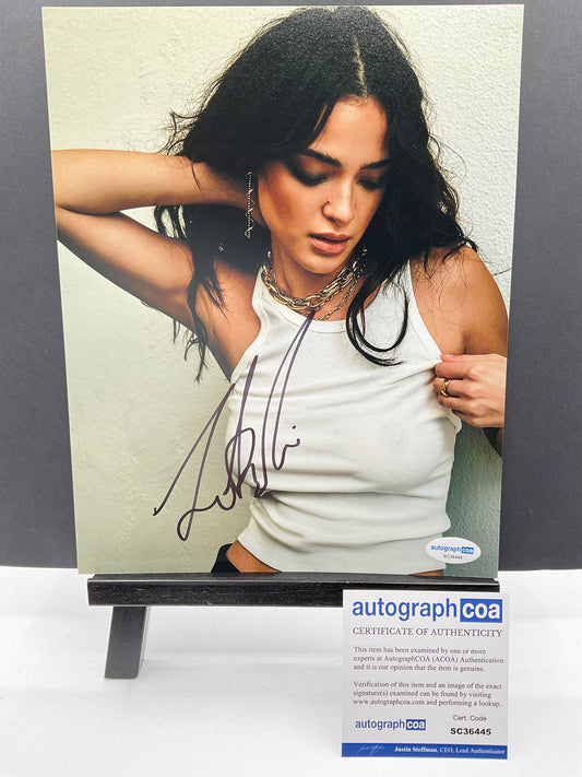 Luna Blaise Sexy tank top signed photo 8x10 ACOA