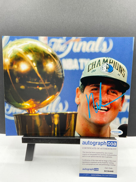 Mark Cuban Dallas Mavericks signed photo 8x10 ACOA