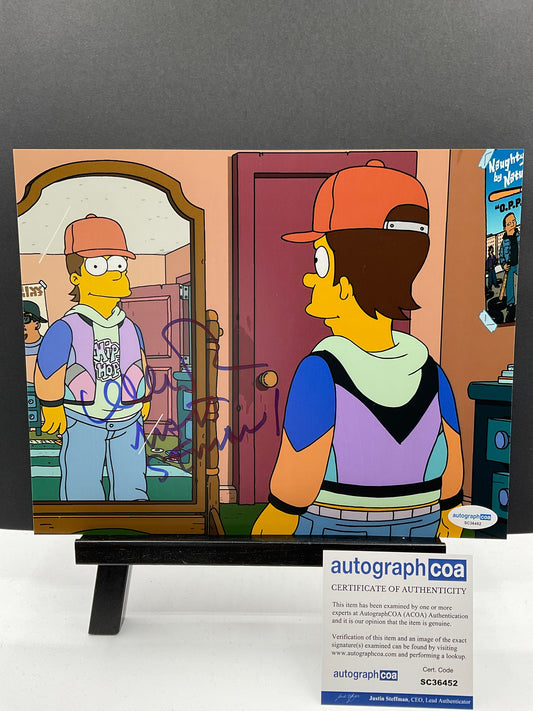 Matt Selman The Simpsons signed photo 8x10 ACOA