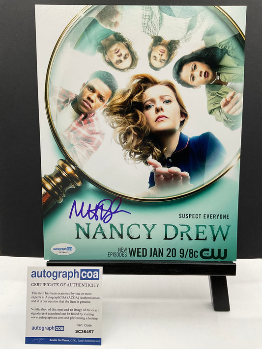 Melinda Hsu Taylor Nancy Drew signed photo 8x10 ACOA