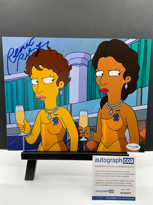 Renee Ridgeley The Simpsons signed photo 8x10 ACOA