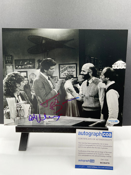 Ted Danson and James Burrows Cheers dual signed photo 8x10 ACOA